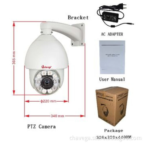 120m IR 800TVL Sony CMOS High Speed PTZ Camera, 27x Zoom and IP66 Waterproof